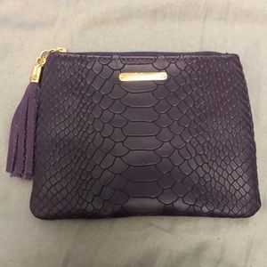 GiGi New York Zip Pouch (Embossed Python)